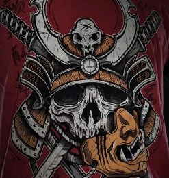 Men's T-shirt HYRAW - SAMOURAI - RED -Men T-Shirts Online Store hyraw t shirt raglan samourai 2