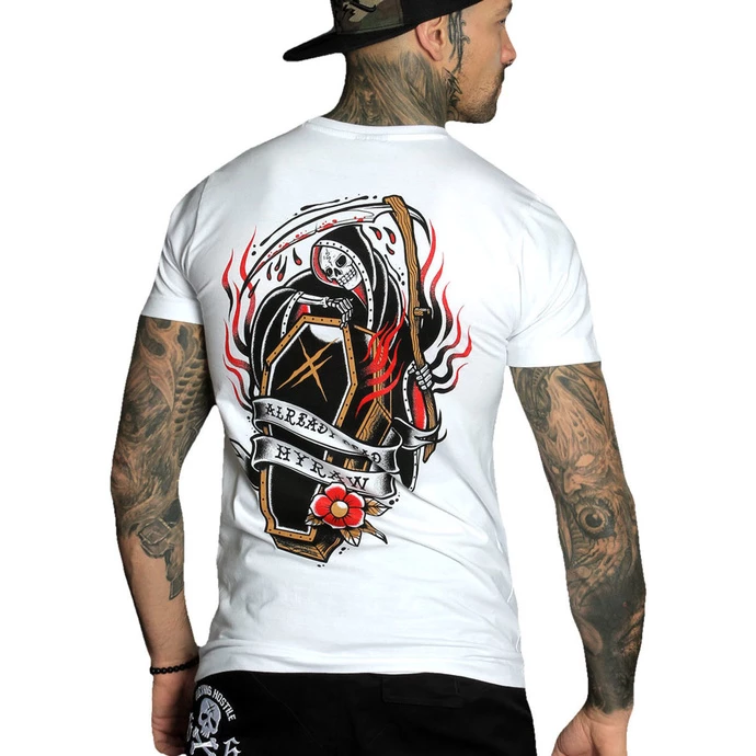 Men's T-shirt HYRAW - Graphic - COFFIN WHITE 3 Men's T-shirt HYRAW - Graphic - COFFIN WHITE