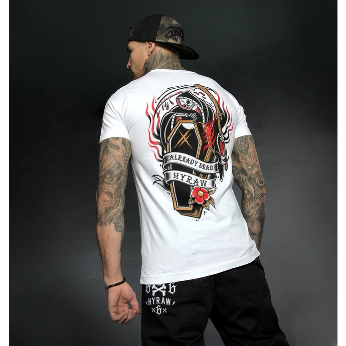 Men's T-shirt HYRAW - Graphic - COFFIN WHITE 7 Men's T-shirt HYRAW - Graphic - COFFIN WHITE - Image 5