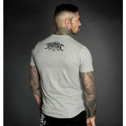 Men's T-shirt HYRAW - Graphic - DEATH AWAITS GRIS -Men T-Shirts Online Store hyraw tee shirt gris homme death awaits 3