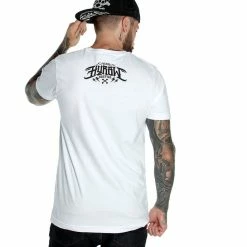 Men's T-shirt HYRAW - GraphicNOIR - BLANC LOGO 6 Men's T-shirt HYRAW - GraphicNOIR - BLANC LOGO -Men T-Shirts Online Store hyraw tee shirt homme essential white 3