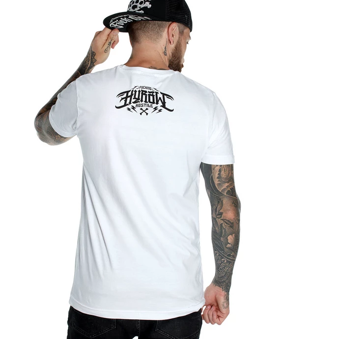 Men's T-shirt HYRAW - GraphicNOIR - BLANC LOGO 4 Men's T-shirt HYRAW - GraphicNOIR - BLANC LOGO - Image 2