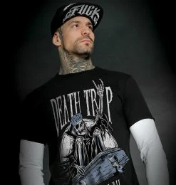 Men's T-shirt With Long Sleeves HYRAW - DEATH -Men T-Shirts Online Store hyraw tee shirt homme manches longues death trip 2