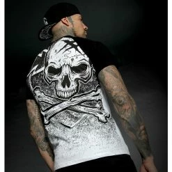 Men's T-shirt HYRAW - Graphic - RAGLAN BLAZON - WHITE 11 Men's T-shirt HYRAW - Graphic - RAGLAN BLAZON - WHITE -Men T-Shirts Online Store hyraw tee shirt raglan homme blazon white 5