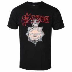 T-shirt Metal Men's Saxon - STRONG ARM OF THE LAW - PLASTIC HEAD