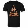 Men's T-shirt Def Leppard - Classic Triangle - BLACK - ROCK OFF -Men T-Shirts Online Store kj016
