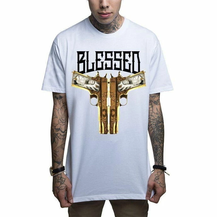 Men's T-shirt MAFIOSO - BLESSED - WH 3 Men's T-shirt MAFIOSO - BLESSED - WH