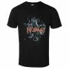 Men's T-shirt Def Leppard - Shatter - BLACK - ROCK OFF -Men T-Shirts Online Store ljkn010