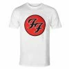 Men's T-shirt Foo Fighters - Logo - WHT - ROCK OFF 2 Men's T-shirt Foo Fighters - Logo - WHT - ROCK OFF -Men T-Shirts Online Store ljkn017