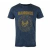 Men's T-shirt Ramones - Presidential Morel Snow Wash - NAVY - ROCK OFF -Men T-Shirts Online Store modre 004