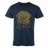 Men's T-shirt Queen - Classic Crest Snow Wash - NAVY - ROCK OFF 1 Men's T-shirt Queen - Classic Crest Snow Wash - NAVY - ROCK OFF -Men T-Shirts Online Store modre 006