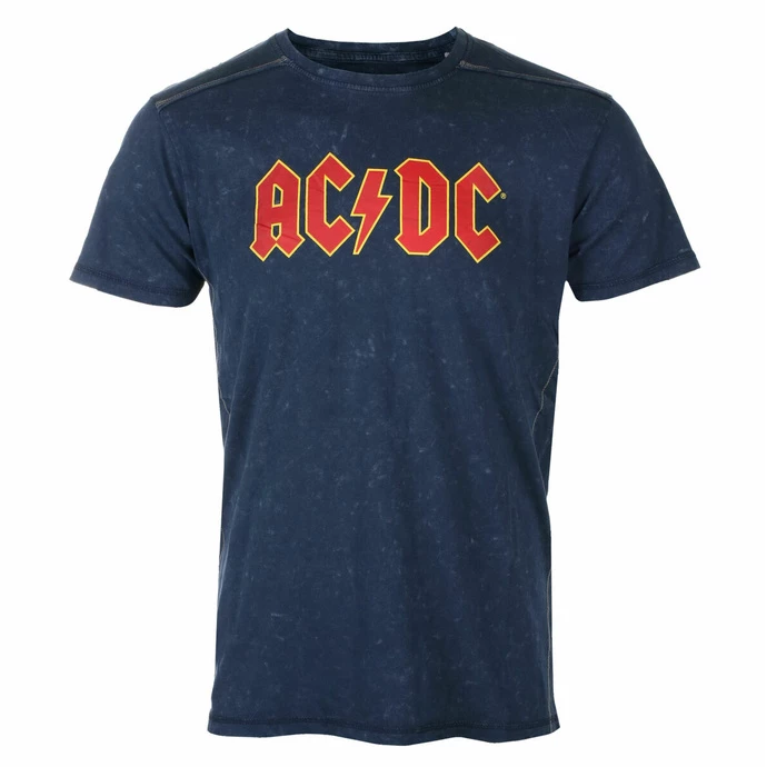 Men's T-shirt AC/DC - Logo - Snow Wash - ROCK OFF 3 Men's T-shirt AC/DC - Logo - Snow Wash - ROCK OFF