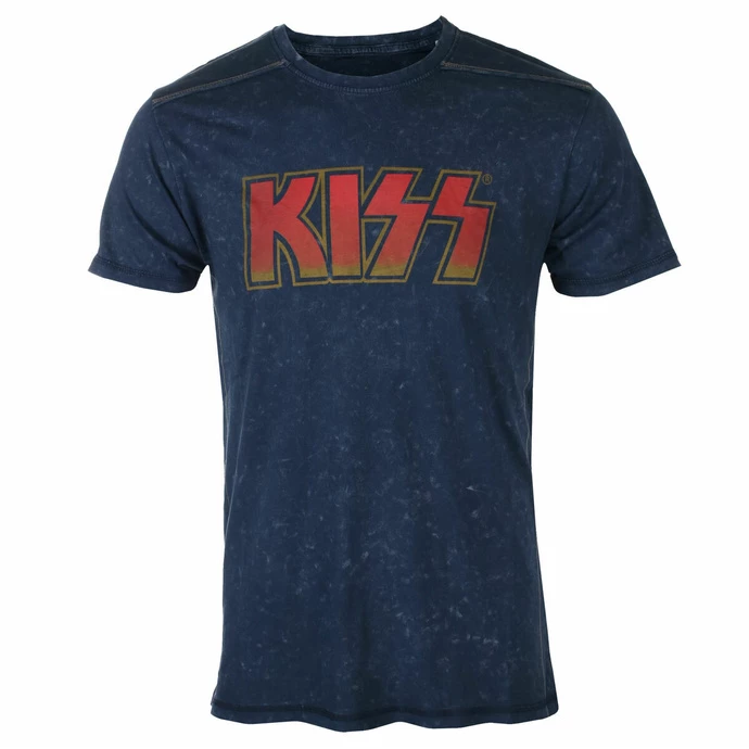 Men's T-shirt KISS - Classic Logo - Snow Wash - ROCK OFF 3 Men's T-shirt KISS - Classic Logo - Snow Wash - ROCK OFF