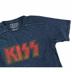 Men's T-shirt KISS - Classic Logo - Snow Wash - ROCK OFF 6 Men's T-shirt KISS - Classic Logo - Snow Wash - ROCK OFF -Men T-Shirts Online Store modre 013