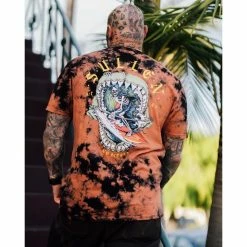 Men's T-shirt SULLEN - NO BITERS - CORAL / BLACK 9 Men's T-shirt SULLEN - NO BITERS - CORAL / BLACK -Men T-Shirts Online Store no biters 28vho