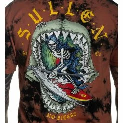 Men's T-shirt SULLEN - NO BITERS - CORAL / BLACK 11 Men's T-shirt SULLEN - NO BITERS - CORAL / BLACK -Men T-Shirts Online Store no biters 30vho