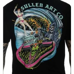 Men's T-shirt SULLEN - GRIM RIPPER - JET BLACK -Men T-Shirts Online Store p3vrw332