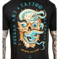 Men's T-shirt SULLEN - FLOW - VINTAGE BLACK -Men T-Shirts Online Store p5t032mi