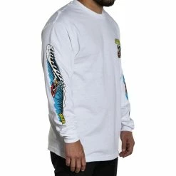 Men's Long-sleeved T-shirt SULLEN - BADFISH - WHITE -Men T-Shirts Online Store pnm4tz11