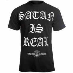 T-shirt Hardcore Men's - SATAN IS REAL - AMENOMEN