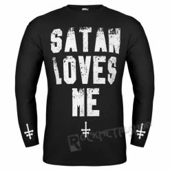T-shirt Hardcore Men's - SATAN LOVES ME - AMENOMEN