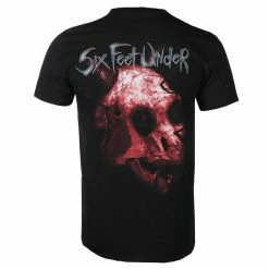 Men's T-shirt SIX FEET UNDER - EURO TOUR - BLACK - PLASTIC HEAD -Men T-Shirts Online Store qqaa038