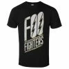 Men's T-shirt FOO FIGHTERS - SLANTED LOGO - BLACK - PLASTIC HEAD -Men T-Shirts Online Store qqaa042