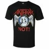 Men's T-shirt Anthrax - Not Wings - BLACK - ROCK OFF -Men T-Shirts Online Store qw010