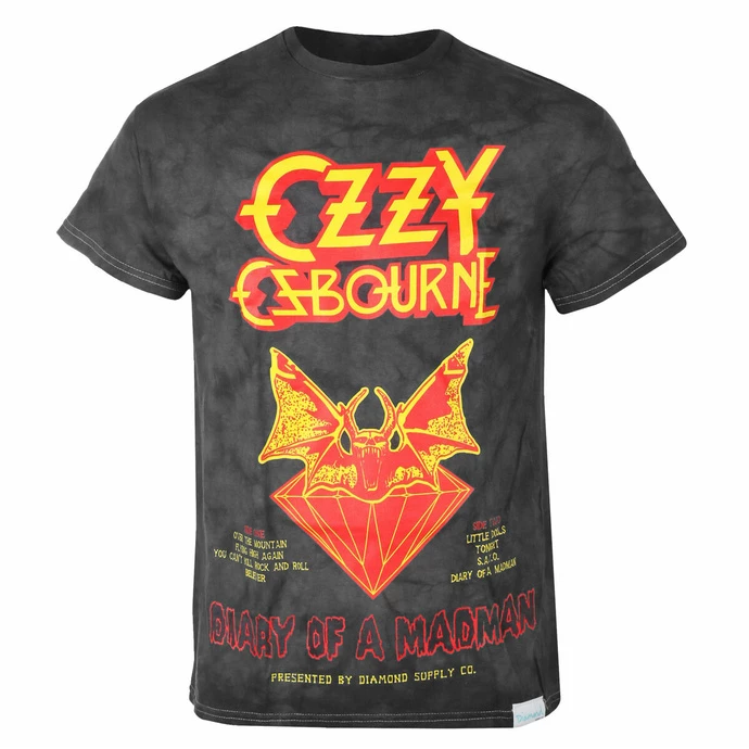 Men's T-shirt DIAMOND X OZZY OSBOURNE - Diary Of A Madman Crystal Wash - Black 3 Men's T-shirt DIAMOND X OZZY OSBOURNE - Diary Of A Madman Crystal Wash - Black