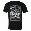 Men's T-shirt Johnny Cash - Music Rebel - BLACK - ROCK OFF -Men T-Shirts Online Store saa026
