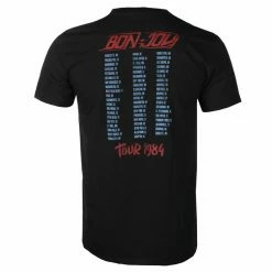 Men's T-shirt Bon Jovi - Tour '84 - BLACK - ROCK OFF -Men T-Shirts Online Store saa030