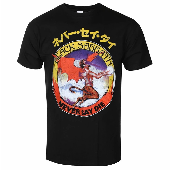 Men's T-shirt Black Sabbath - Reversed Logo - BLACK - ROCK OFF 3 Men's T-shirt Black Sabbath - Reversed Logo - BLACK - ROCK OFF