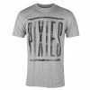 Men's T-shirt PIXIES - DIRTY LOGO - GREY - PLASTIC HEAD -Men T-Shirts Online Store saaas031