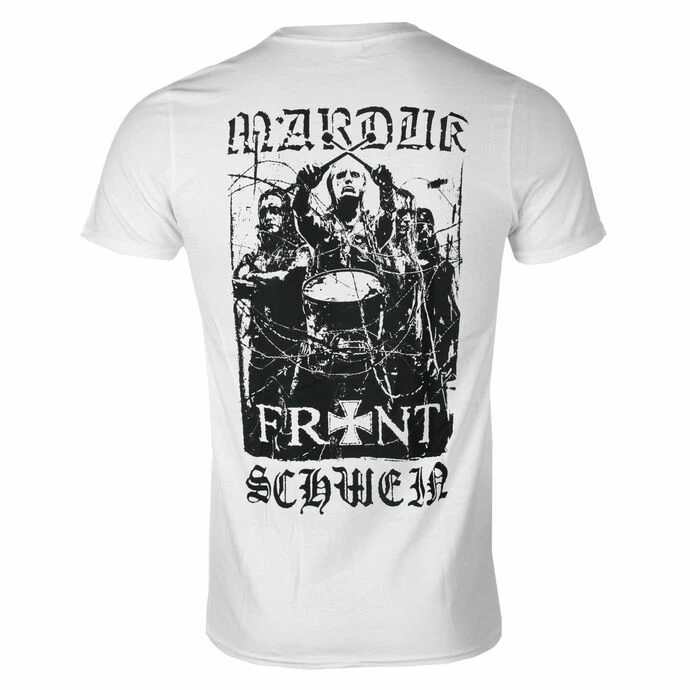 Men's T-shirt MARDUK - FRONTSCHWEIN - WHITE - PLASTIC HEAD 4 Men's T-shirt MARDUK - FRONTSCHWEIN - WHITE - PLASTIC HEAD - Image 2