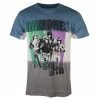 Men's T-shirt Ramones - Hey Ho Retro - BLUE - ROCK OFF -Men T-Shirts Online Store saw050