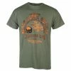 Men's T-shirt BLACK LABEL SOCIETY - HARDCORE IRON - MILITARY GREEN - PLASTIC HEAD -Men T-Shirts Online Store saww 015