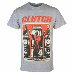 Men's T-shirt CLUTCH - MESSIAH - GREY - PLASTIC HEAD