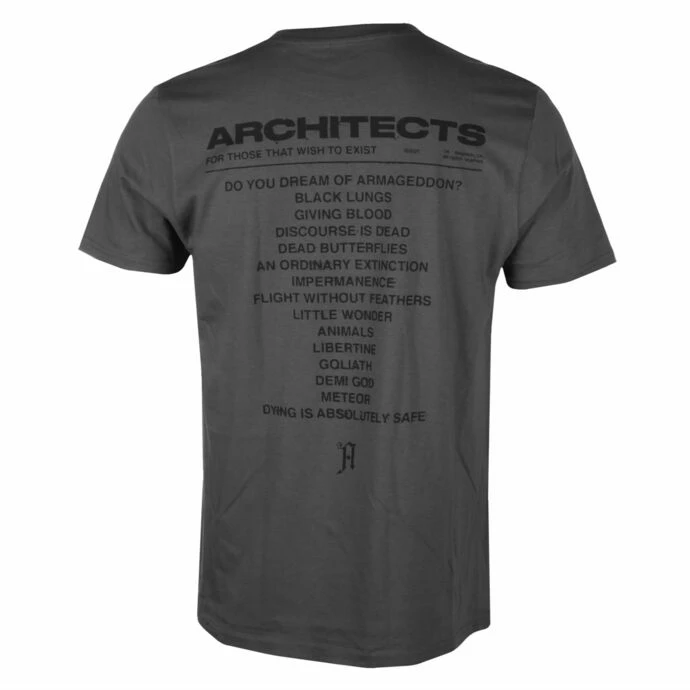 Men's T-shirt Architects - FTTWTE Tracklist - Anthracite - KINGS ROAD 4 Men's T-shirt Architects - FTTWTE Tracklist - Anthracite - KINGS ROAD - Image 2