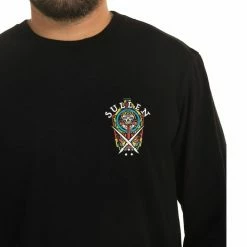 Men's T-shirt Long Sleeve SULLEN - AZTECA -Men T-Shirts Online Store scm3856 jtbk azteca l s tee91f