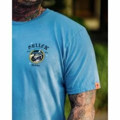 Men's T-shirt SULLEN - STILL OF THE NIGHT - ADRIATIC BLUE -Men T-Shirts Online Store scm4358 17acac