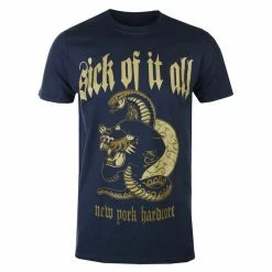 Men's T-shirt SICK OF IT ALL - PANTHER - NAVY - PLASTIC HEAD