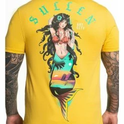Men's T-shirt SULLEN - ISLANDS - YORK YELLOW -Men T-Shirts Online Store sfde1602