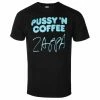 Men's T-shirt FRANK ZAPPA - PUSSY N COFFEE - BLACK - PLASTIC HEAD -Men T-Shirts Online Store ss063
