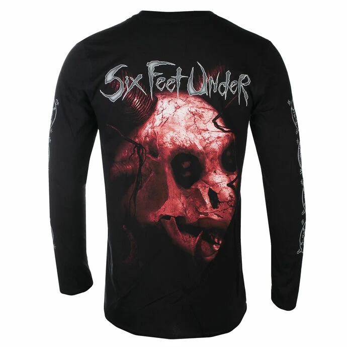 Men's Long-sleeved T-shirt SIX FEET UNDER - EURO TOUR - BLACK - PLASTIC HEAD 4 Men's Long-sleeved T-shirt SIX FEET UNDER - EURO TOUR - BLACK - PLASTIC HEAD - Image 2