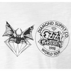 Men's T-shirt DIAMOND X OZZY OSBOURNE - Hellbat - White 7 Men's T-shirt DIAMOND X OZZY OSBOURNE - Hellbat - White -Men T-Shirts Online Store t p gildan white p014
