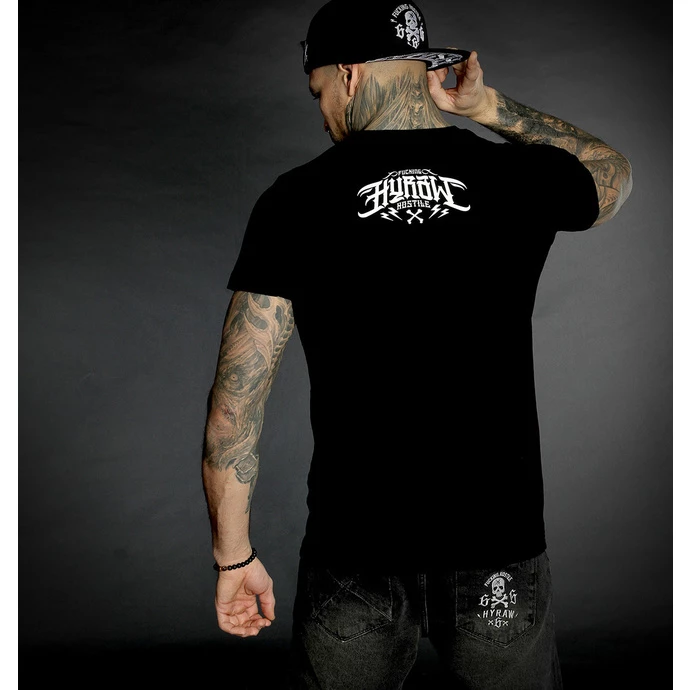 Men's T-shirt HYRAW - Graphic - Noir LOGO BLANC 4 Men's T-shirt HYRAW - Graphic - Noir LOGO BLANC - Image 2