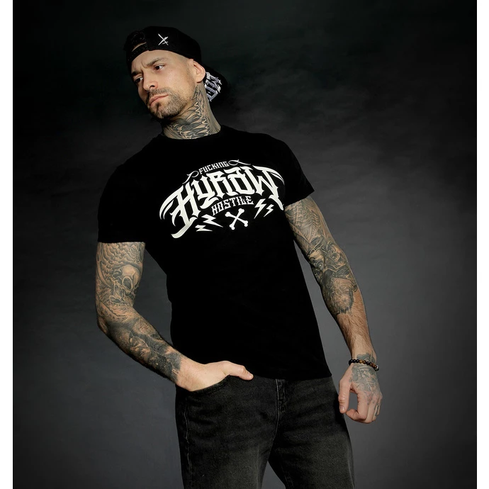 Men's T-shirt HYRAW - Graphic - Noir LOGO BLANC 5 Men's T-shirt HYRAW - Graphic - Noir LOGO BLANC - Image 3