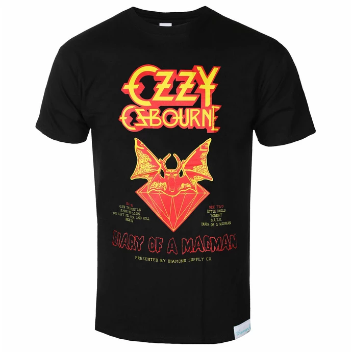 Men's T-shirt DIAMOND X OZZY OSBOURNE - Diary Of A Madman - Black 3 Men's T-shirt DIAMOND X OZZY OSBOURNE - Diary Of A Madman - Black