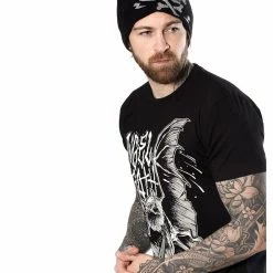 T-shirt Hardcore Men's - ANGEL OF DEATH - HYRAW -Men T-Shirts Online Store tsh angelofdeath6