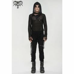 Men's Long-sleeved T-shirt DEVIL FASHION - Linger Punk Mesh -Men T-Shirts Online Store tt186 8